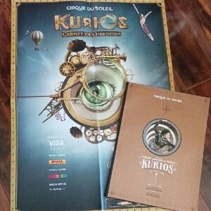Cirque du Soleil Kurios Poster & Souvenir Program Booklet Cabinet Of Curiosities